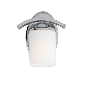 1 Light Bath Fixture in Polished Chrome by Quoizel from the Ellis collection.
