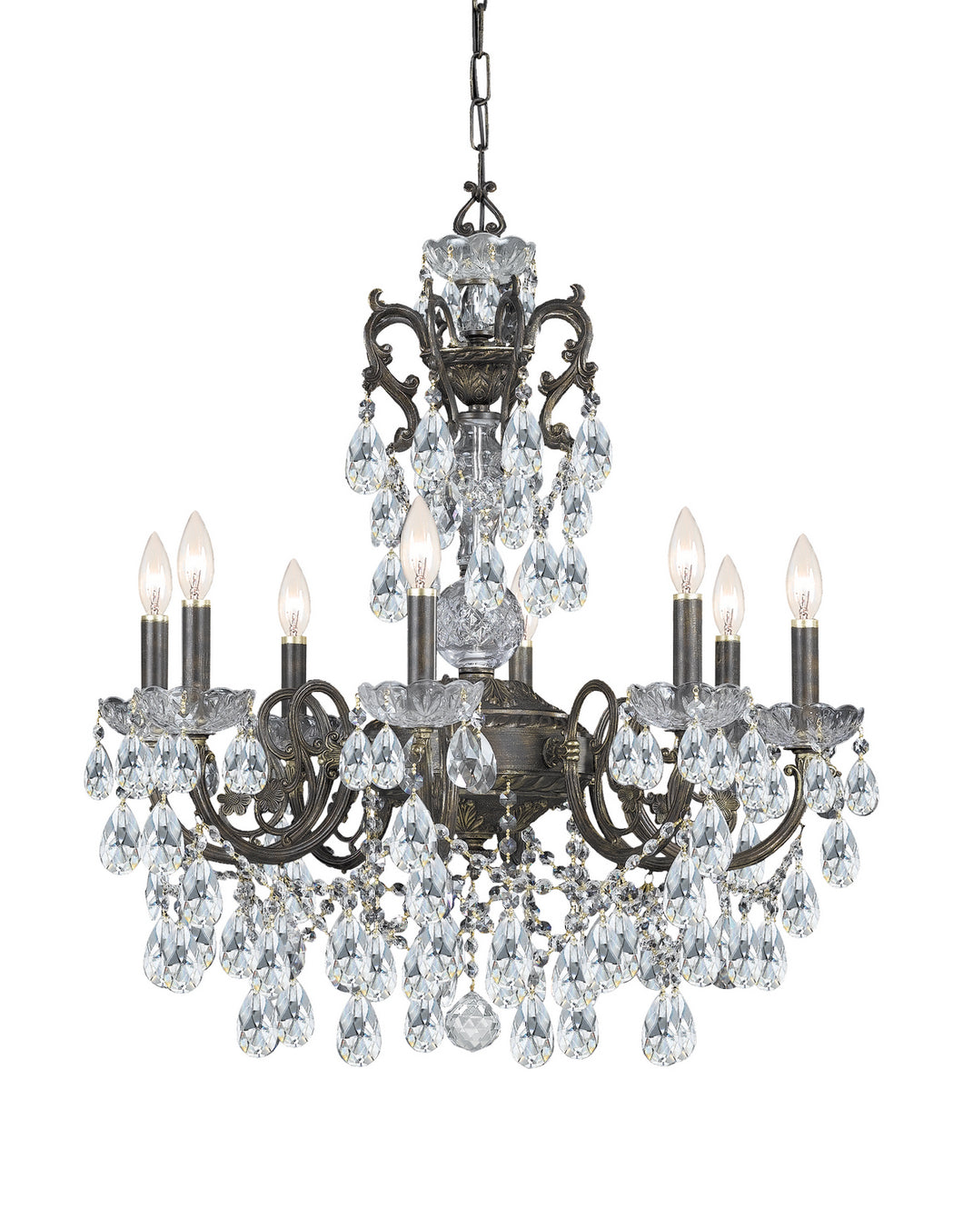 Crystorama - 5198-EB-CL-S - Eight Light Chandelier - Legacy