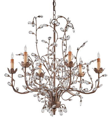 Currey and Company - 9882 - Six Light Chandelier - Crystal