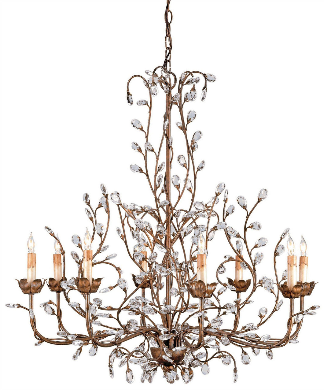 Currey and Company - 9884 - Eight Light Chandelier - Crystal