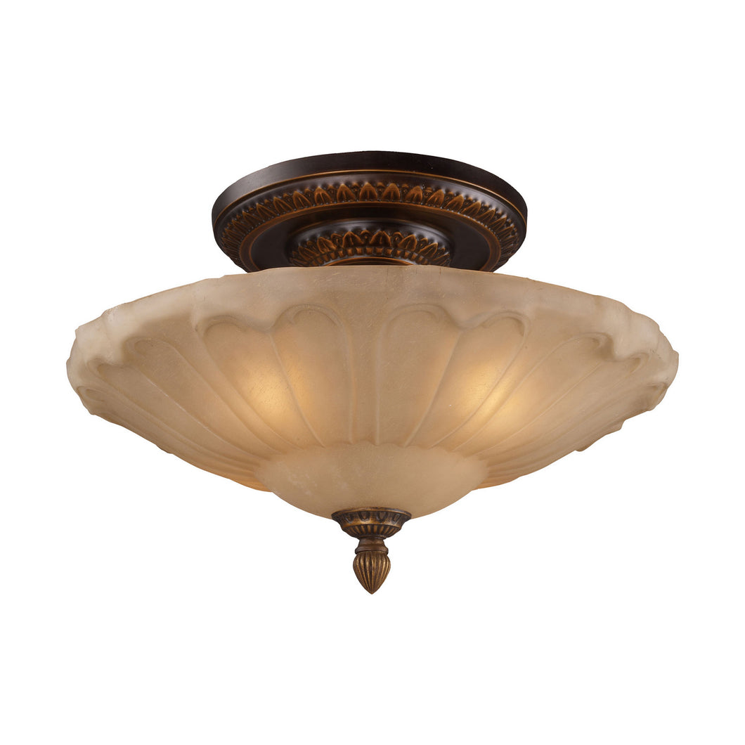 Elk Lighting - 08093-AGB - Four Light Semi Flush Mount - Restoration