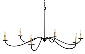 Currey and Company - 9267 - Six Light Chandelier - Saxon