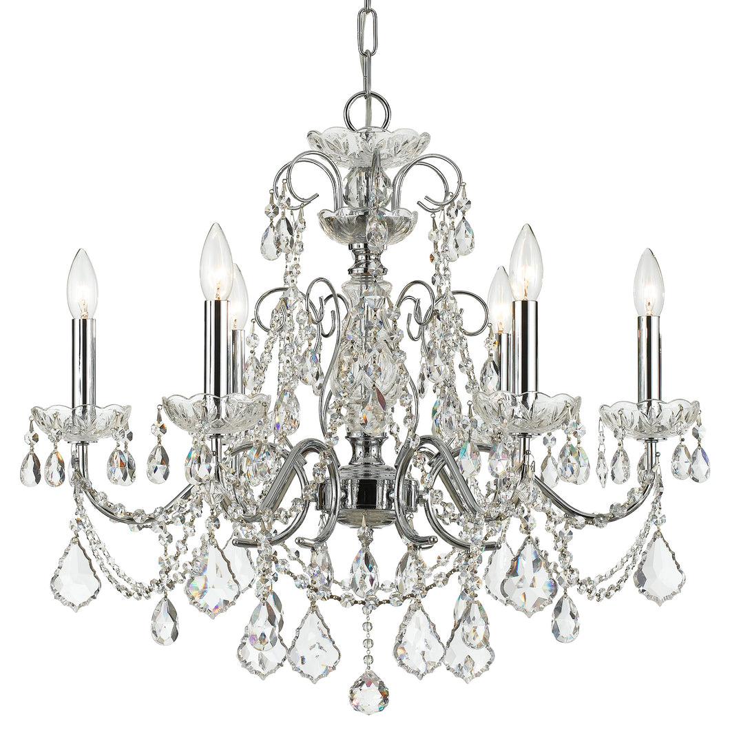 Crystorama - 3226-CH-CL-SAQ - Six Light Chandelier - Imperial