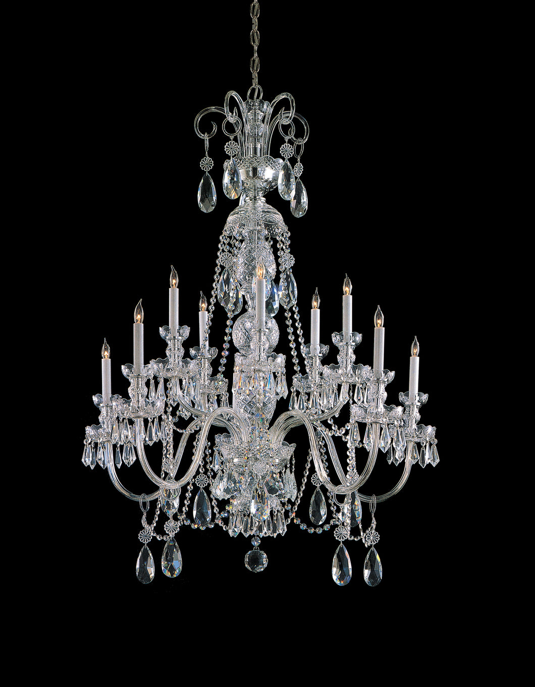 Crystorama - 5020-CH-CL-MWP - Ten Light Chandelier - Traditional Crystal