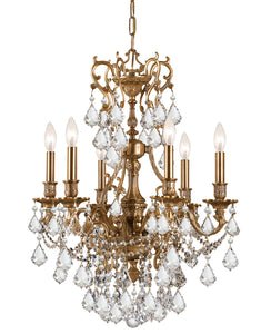 Crystorama - 5146-AG-CL-MWP - Six Light Chandelier - Yorkshire