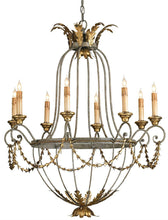 Load image into Gallery viewer, Currey and Company - 9948 - Eight Light Chandelier - Elegance