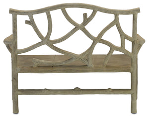 Currey and Company - 2705 - Bench - Woodland