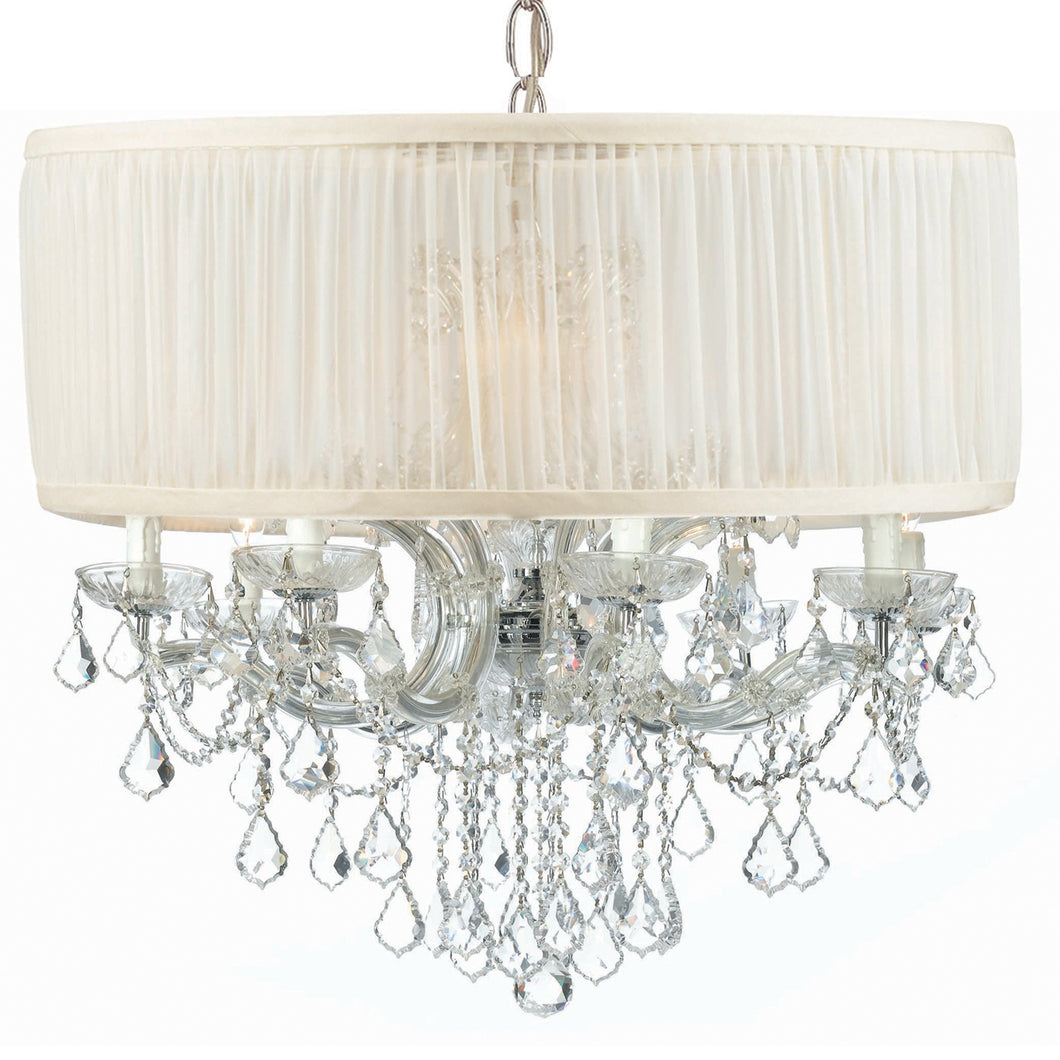 Crystorama - 4489-CH-SAW-CLQ - 12 Light Chandelier - Brentwood
