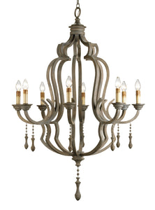 Currey and Company - 9010 - Eight Light Chandelier - Waterloo