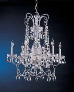 Crystorama - 1030-CH-CL-MWP - Six Light Chandelier - Traditional Crystal