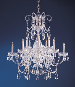 Crystorama - 1035-CH-CL-MWP - 12 Light Chandelier - Traditional Crystal