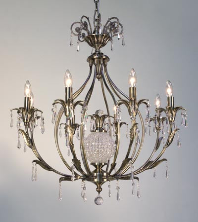 Classic Lighting - 16118 ABR CP - Eight Light Chandelier - Sharon