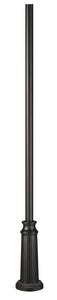 Hinkley - 6808BK - Post - 8ft Post with Decorative Base