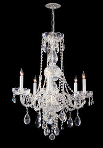 Crystorama - 1115-CH-CL-MWP - Five Light Chandelier - Traditional Crystal