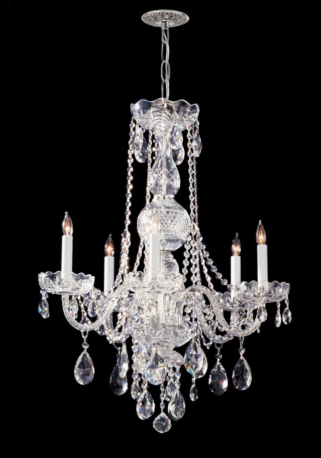 Crystorama - 1115-CH-CL-MWP - Five Light Chandelier - Traditional Crystal