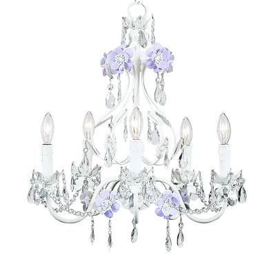 Jubilee - 7446 - Five Light Chandelier Flower Garden - Flower Garden