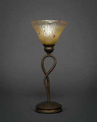 Toltec Lighting - 35-BRZ-750 - One Light Mini Table Lamp - Leaf