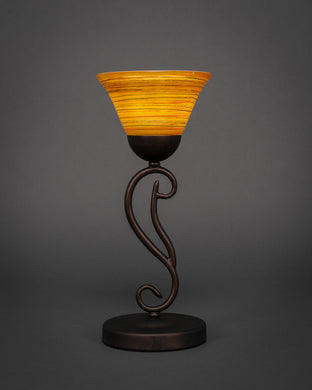 Toltec Lighting - 44-BRZ-454 - One Light Mini Table Lamp - Olde Iron