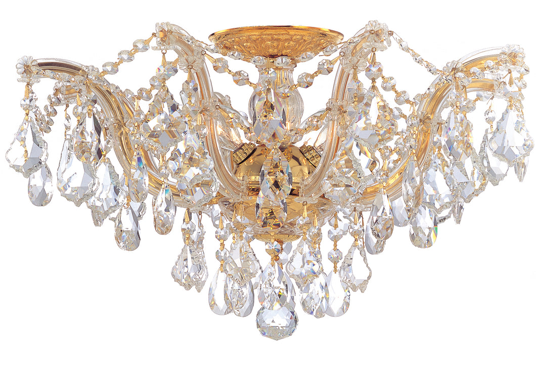 Crystorama - 4437-GD-CL-MWP - Five Light Ceiling Mount - Maria Theresa