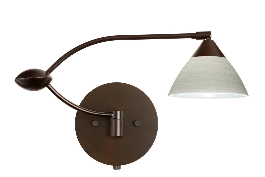 Besa - 1WU-1743KR-BR - One Light Swing Arm Wall Sconce - Domi