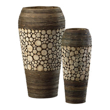 Load image into Gallery viewer, Cyan - 02520 - Vases - Wood Slice