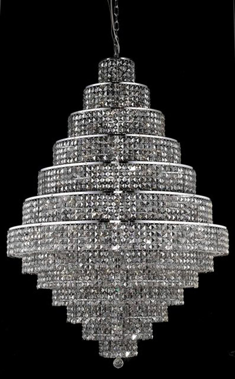 Elegant Lighting - 2039G42C-SS/RC - 38 Light Chandelier - Maxime