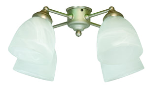Craftmade - LK401-BN-LED - LED Fan Light Kit - 4 Light Fitter and Glass