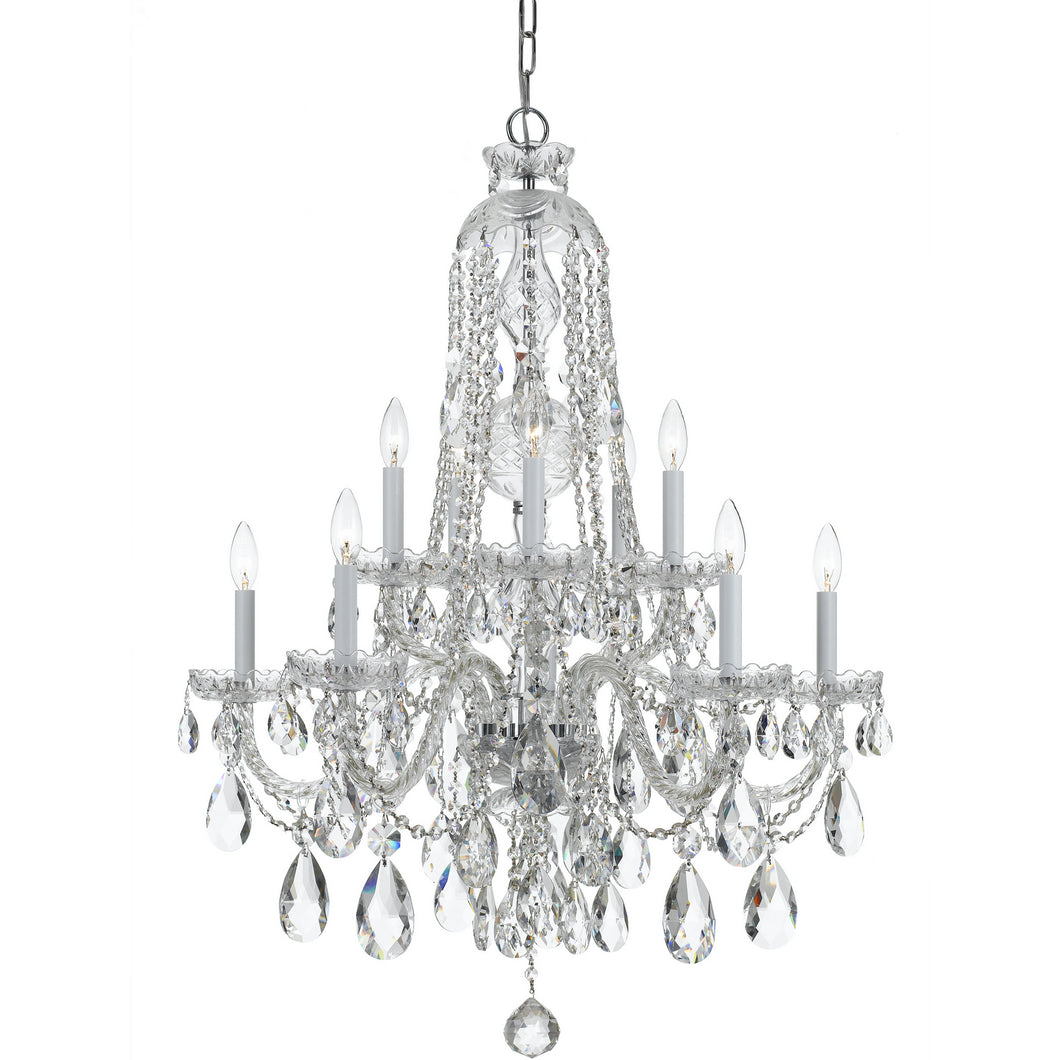 Crystorama - 1110-CH-CL-MWP - Ten Light Chandelier - Traditional Crystal