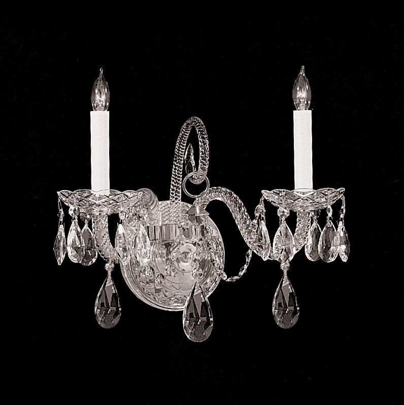 Crystorama - 5042-CH-CL-MWP - Two Light Wall Mount - Traditional Crystal