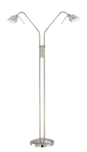 Kendal Lighting - FL4048-2-PN - Two Light Floor Lamp - Floor Lamp