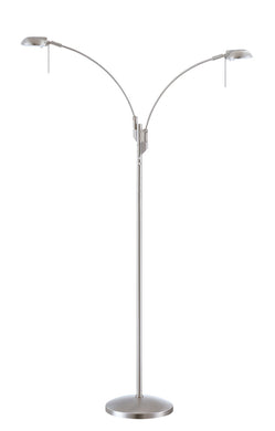 Kendal Lighting - FL4067-2-SN - Two Light Floor Lamp - Floor Lamp