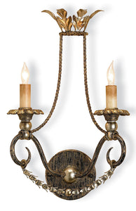 Currey and Company - 5010 - Two Light Wall Sconce - Anise