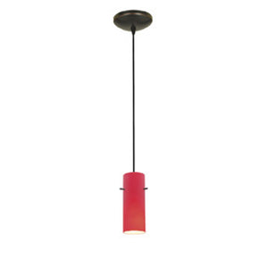 Access - 28030-1C-ORB/RED - One Light Pendant - Cylinder