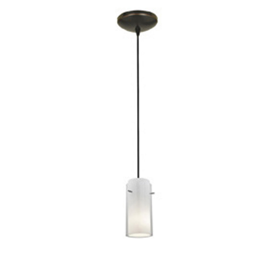 Access - 28033-1C-ORB/CLOP - One Light Pendant - Glass`n Glass Cylinder