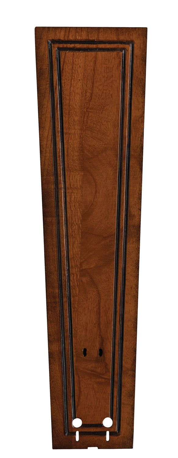 Fanimation - B5132RC - 22`` Carved Rectangle Frame Wood Blade Set - 5, Rich Co - Isle Wood