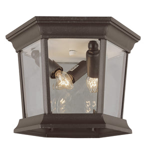 Trans Globe Imports - 4904 RT - Three Light Flushmount Lantern - San Marcos