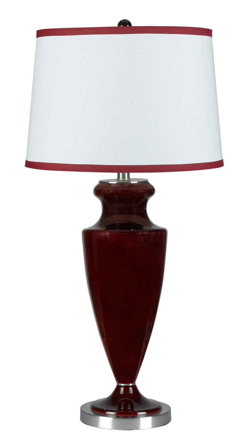 Cal Lighting - BO-967TB - 150W 3Way Sylvania Dark Red Urn Lp - Sylvania