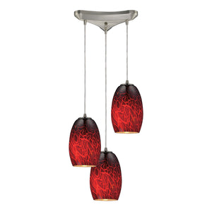 Elk Lighting - 10220/3FBR - Three Light Mini Pendant - Maui