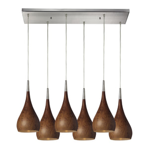 Elk Lighting - 31341/6RC-BW - Six Light Pendant - Lindsey