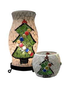 Dale Tiffany - TAL100855 - One Light Accent Lamp And Votive - Xmas