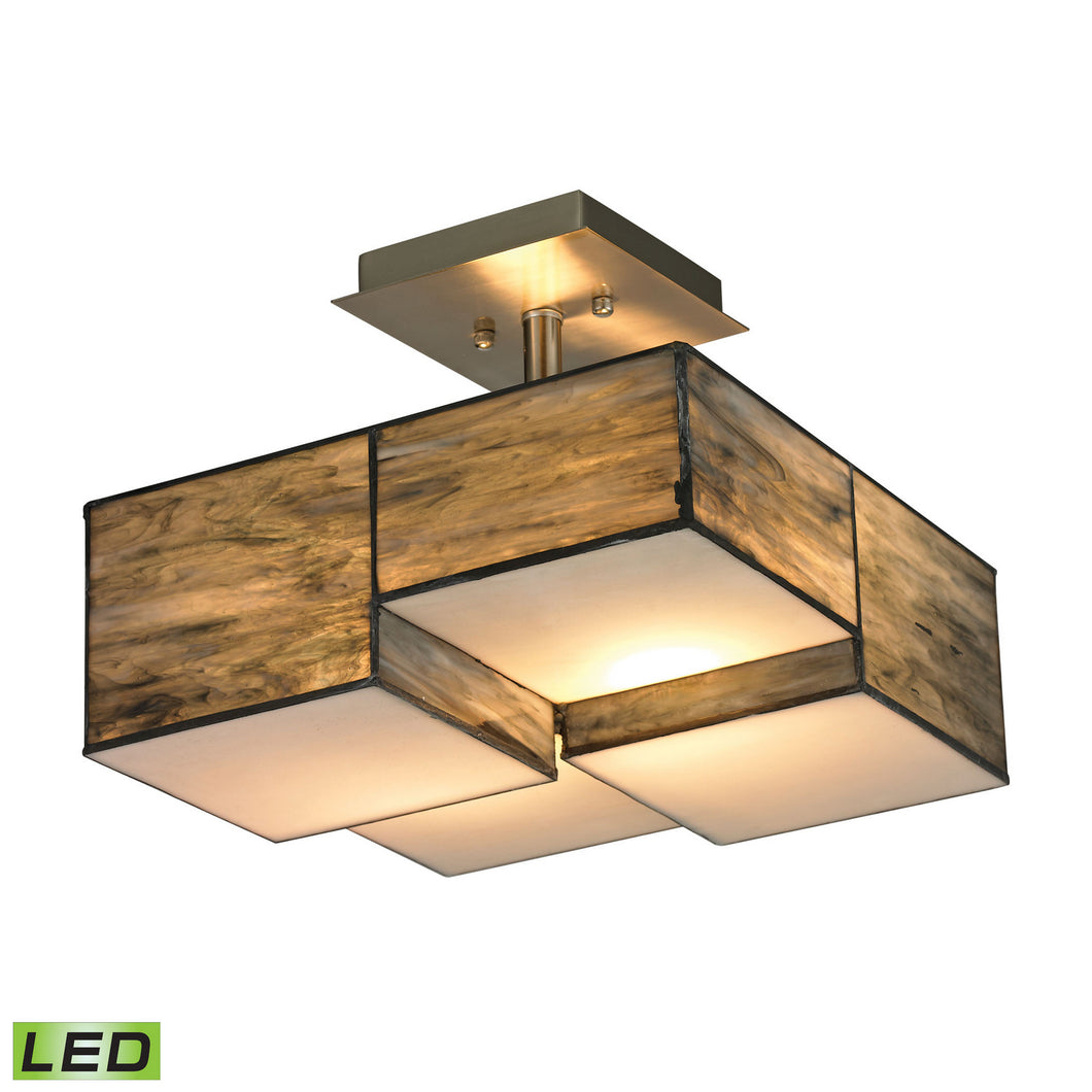Elk Lighting - 72071-2-LED - Two Light Semi Flush Mount - Cubist