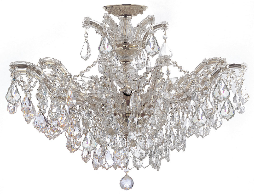 Crystorama - 4439-CH-CL-MWP_CEILING - Six Light Ceiling Mount - Maria Theresa