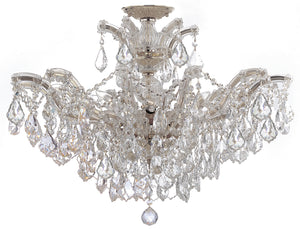 Crystorama - 4439-CH-CL-SAQ_CEILING - Six Light Ceiling Mount - Maria Theresa