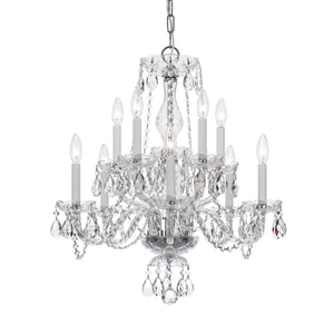 Crystorama - 5080-CH-CL-S - Ten Light Chandelier - Traditional Crystal