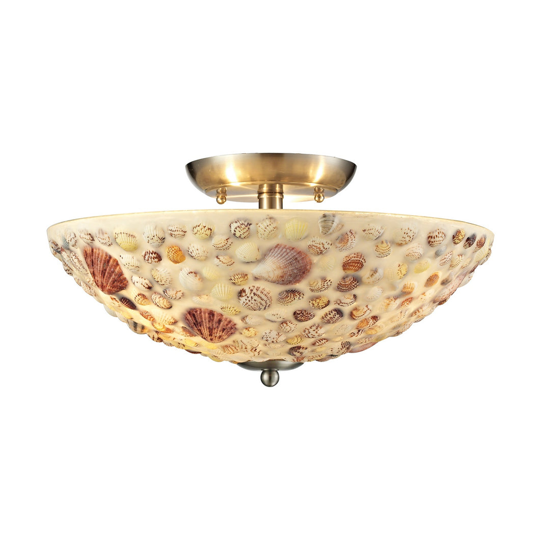 Elk Lighting - 10411/3 - Three Light Semi Flush Mount - Shells