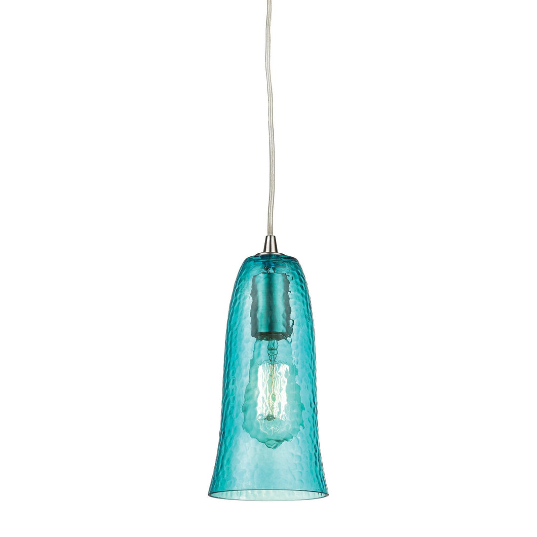 Elk Lighting - 10431/1HAQ - One Light Mini Pendant - Hammered Glass