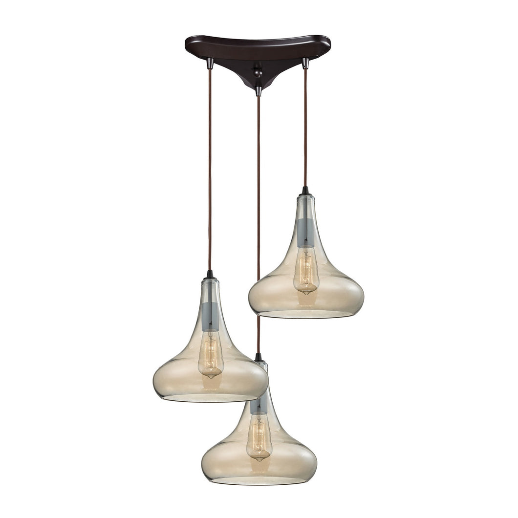 Elk Lighting - 10432/3 - Three Light Pendant - Orbital