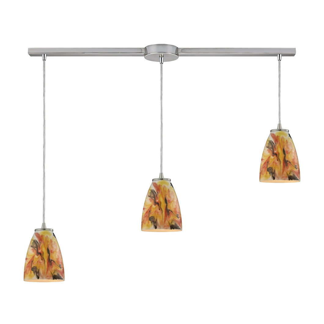 Elk Lighting - 10460/3L-SF - Three Light Mini Pendant - Abstractions