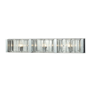 Elk Lighting - 11517/3 - Three Light Vanity - Corrugated Glass