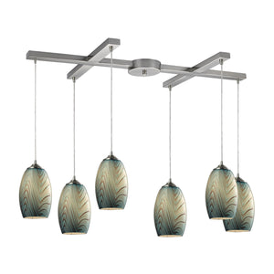 Elk Lighting - 31620/6 - Six Light Pendant - Tidewaters